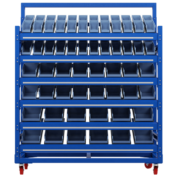 Smartrack rek met bins